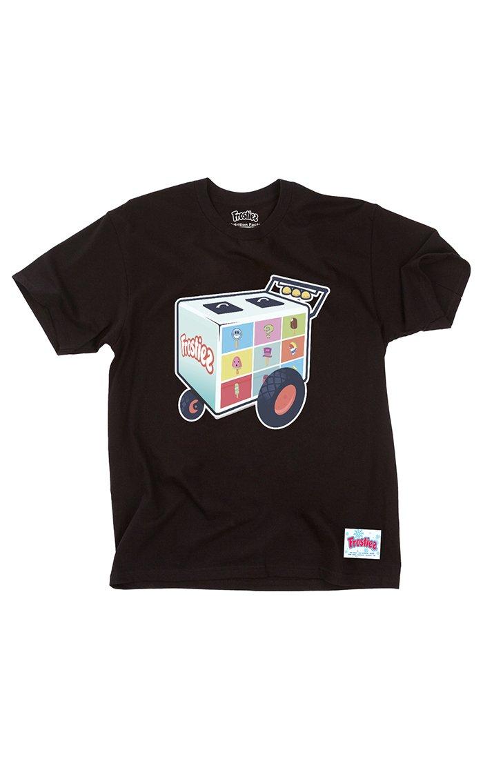 Frostiez Men's Cart Short Sleeve T-Shirt - Black - BLACK